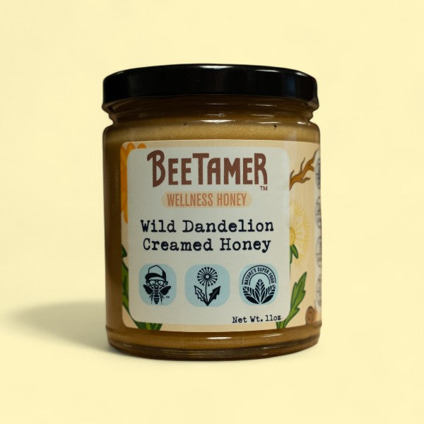 Wild Dandelion Creamed Honey